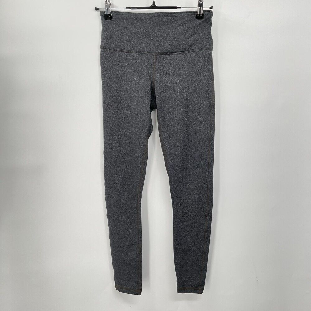 prAna Small Leggings Womens Charcoal Grey Heathered High Rise Yoga Activewear‎